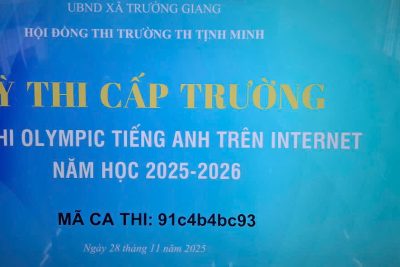 TRƯỜNG TH TỊNH MINH TỔ CHỨC KÌ THI IOE CẤP TRƯỜNG